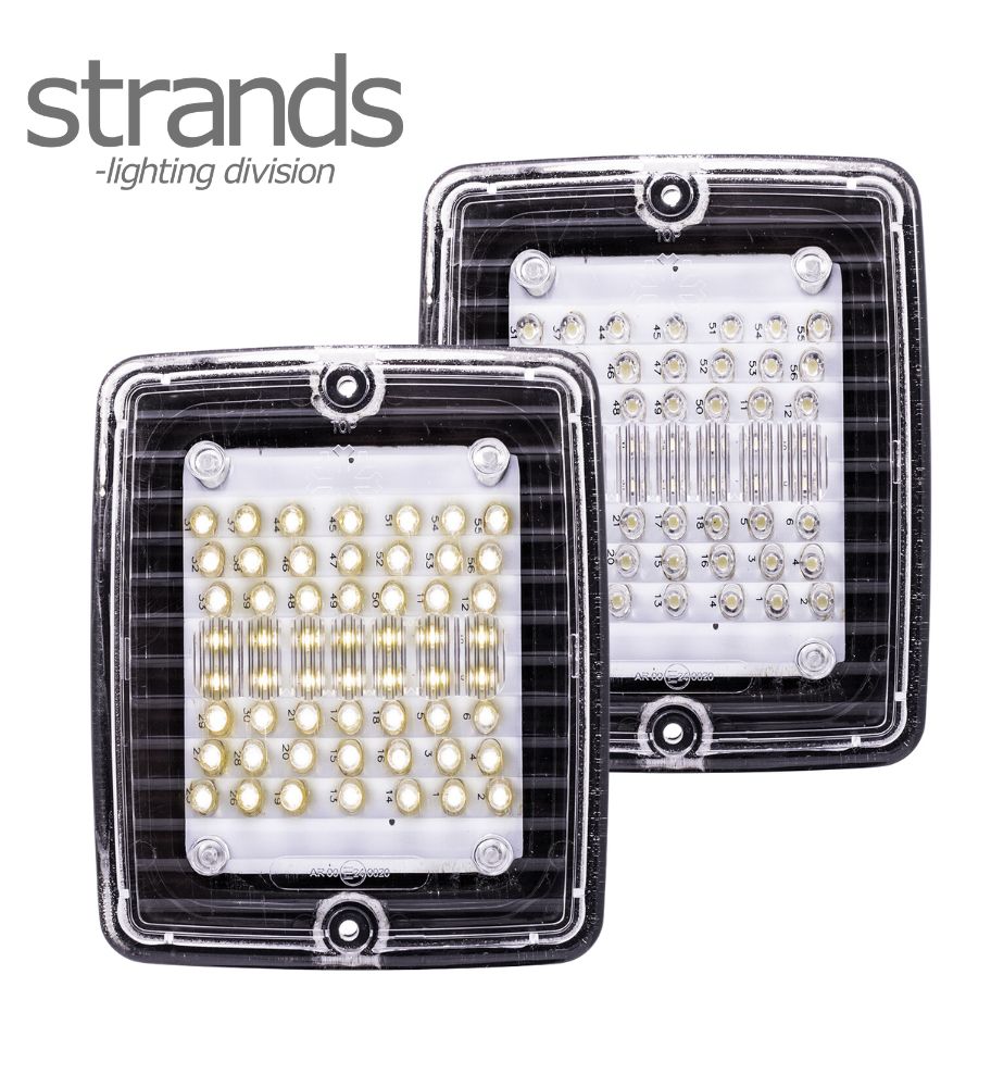 [FR800116] Strands rectangular reversing light clear lens Izeled
