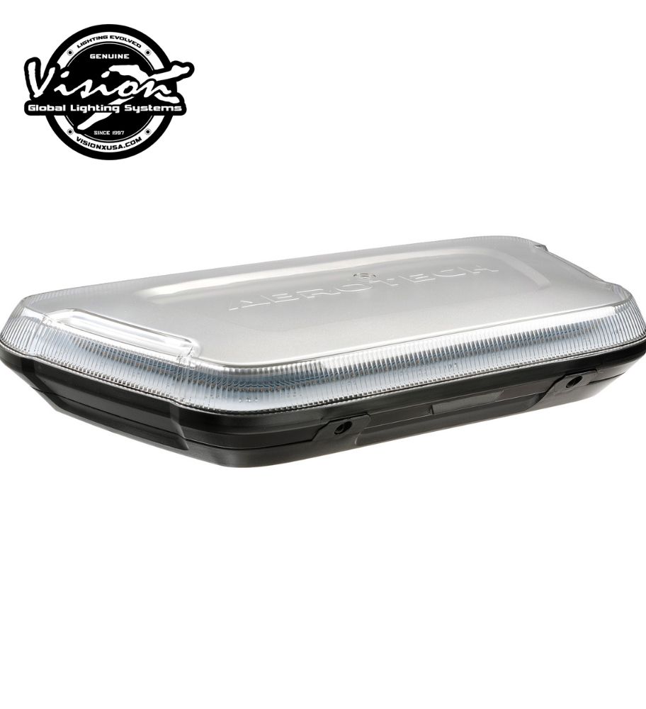 Vision X Aerotech flashing beacon, clear lens 126W