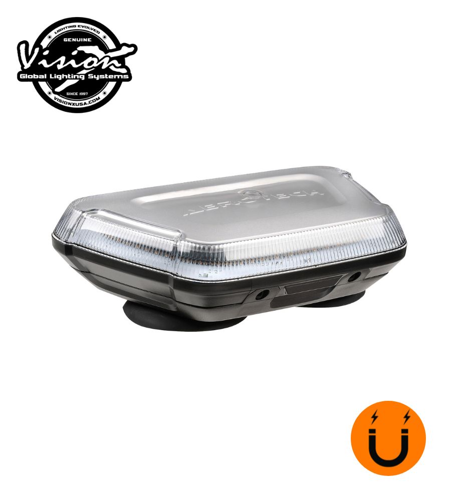 Vision X Aerotech flashing beacon 81w clear magnetic lens