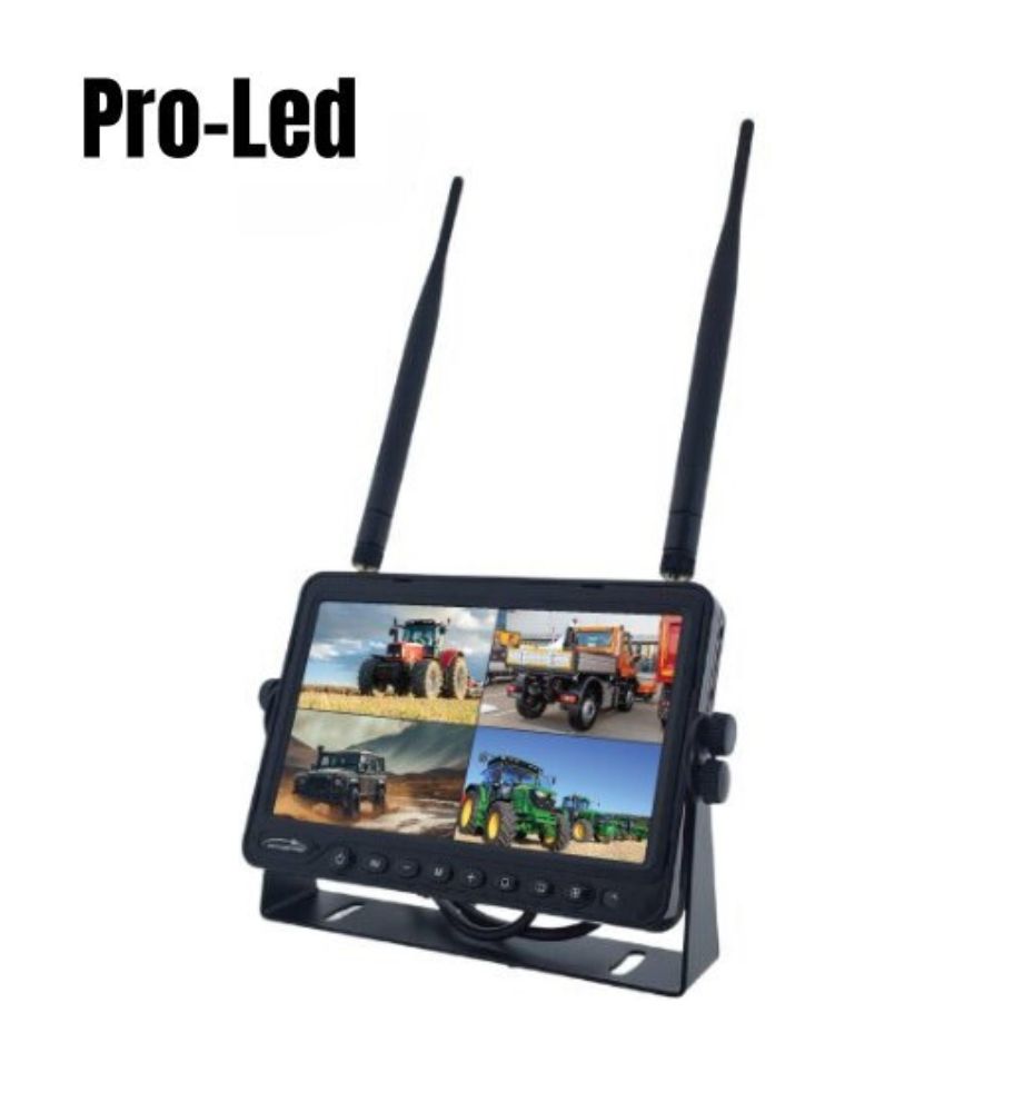 Pro Led Moniteur HD DVR sans fil 4 entrées  7" 