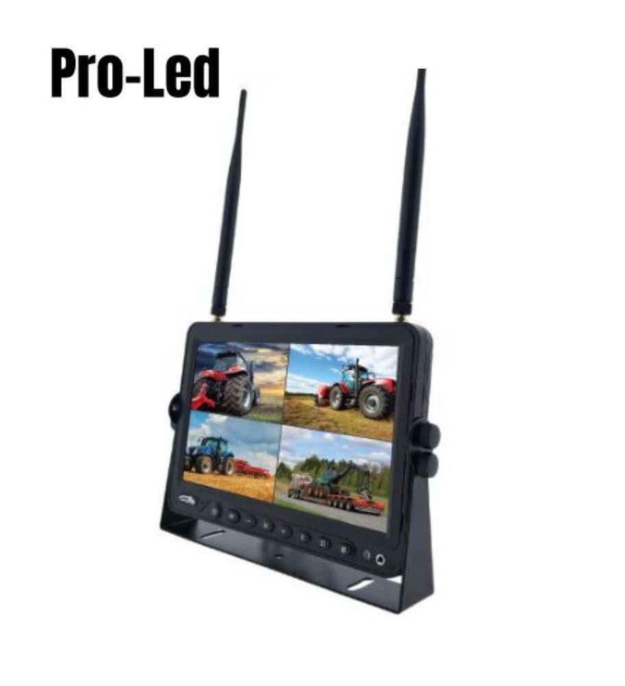 Pro Led moniteur HD DVR sans fil 9" 4 entrées
