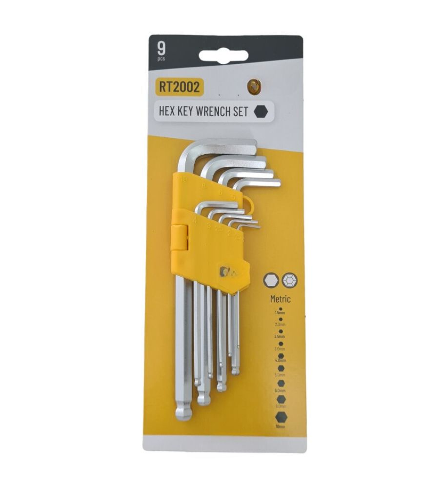 [O2002RT] 9-piece hex key set