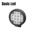 Basic Led Phare de travail rond avec interrupteur 12W