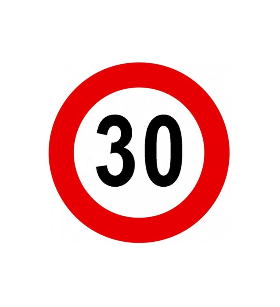 Disque limitation de vitesse Adhésif 30KM/H