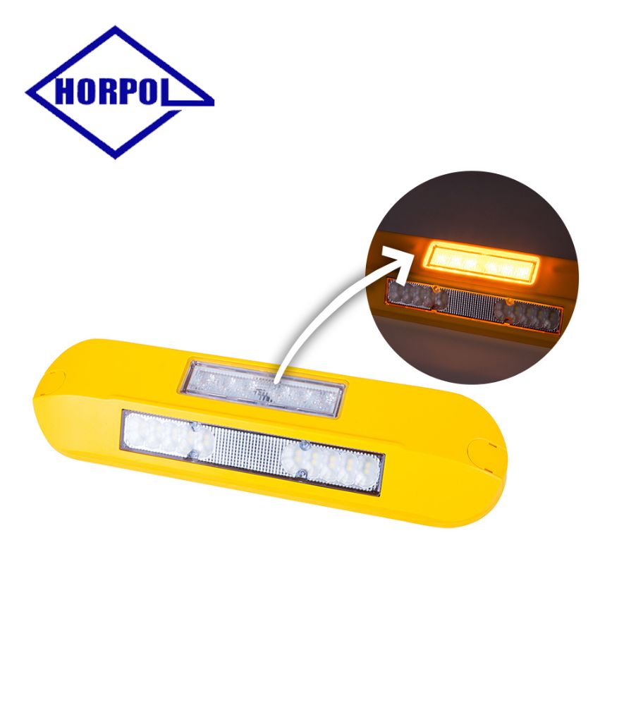 [PL3043YA1LRD] Horpol Phare de travail jaune avec flash orange