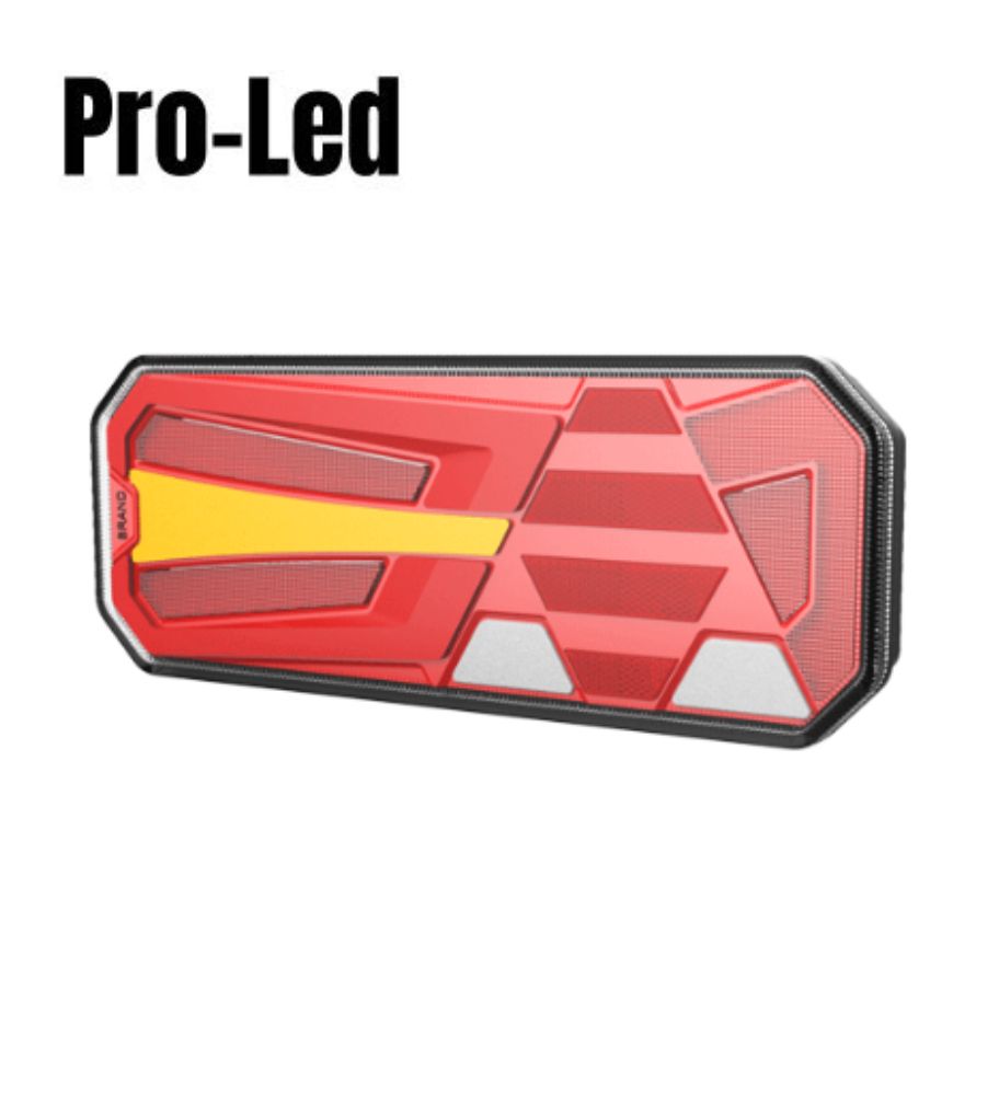 Modern Led multifunction rear light with reflective triangle Left