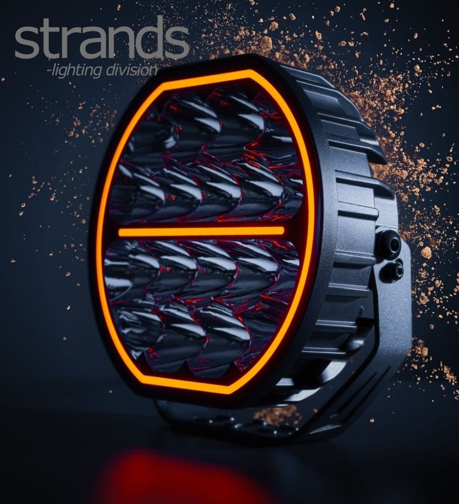 Strands Phare de route longue portée Big Energy LED 9"