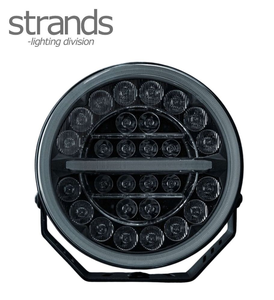 Strands Phare de route Firefly noir 9"