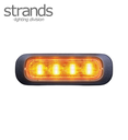 Strands Dark Knight Flash 4 led orange lentille transparente