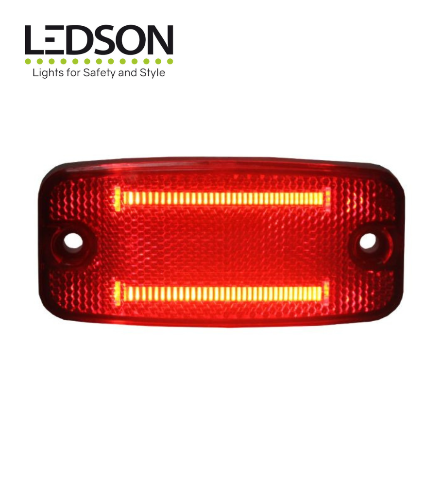 Ledson Feu de position rouge OptoLine D à fibre optique avec catadioptre