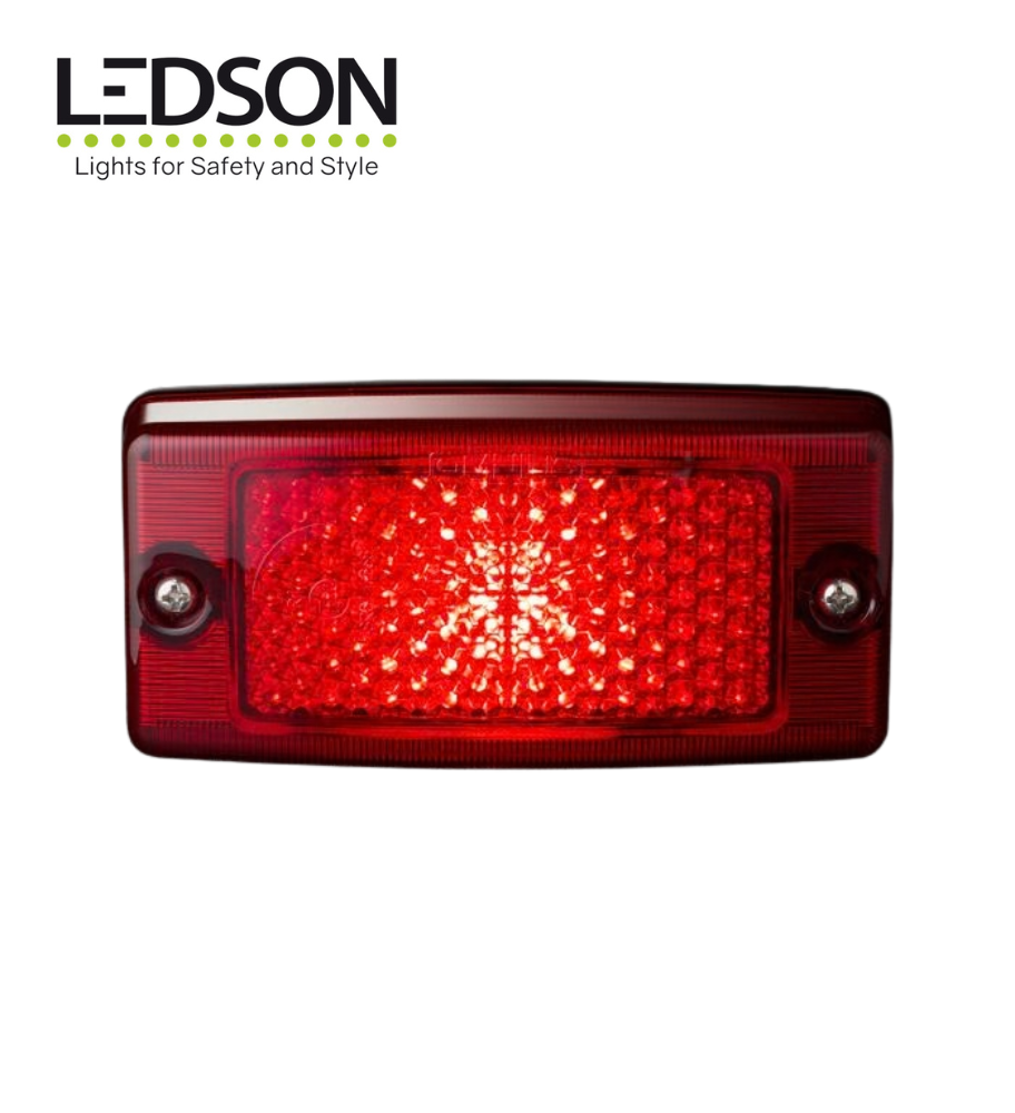 Ledson Omnius old school feu de position rouge lentille rouge