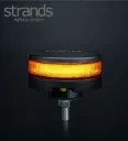 Strands Gyrophare Unity LED orange fixation par boulon central