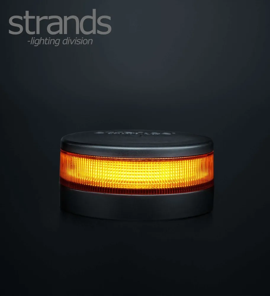 Strands Gyrophare Unity LED orange montage fixe