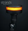 Strands Gyrophare Unity LED orange sur poteau flexible