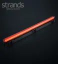 Strands Feu de position Dark Line long rouge