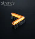 Strands Feu de position Dark Line en coin orange