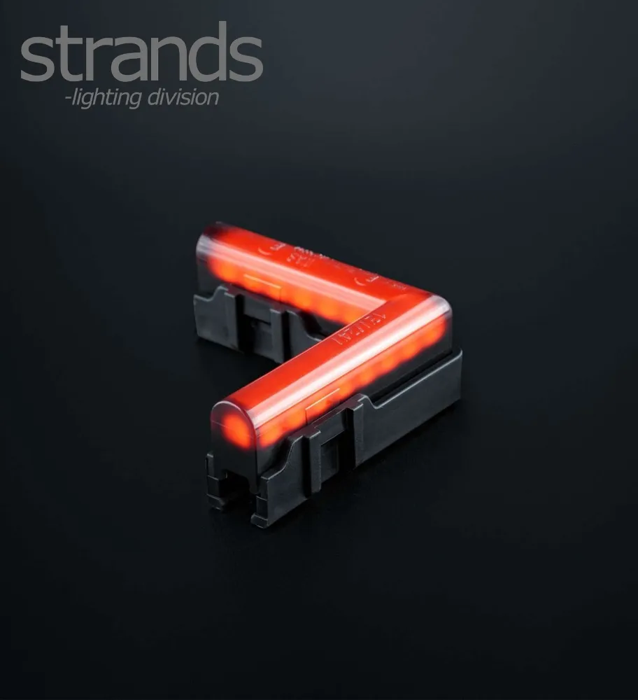 [FG900042] Strands Feu de position Dark Line en coin rouge