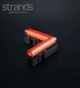 Strands Feu de position Dark Line en coin rouge