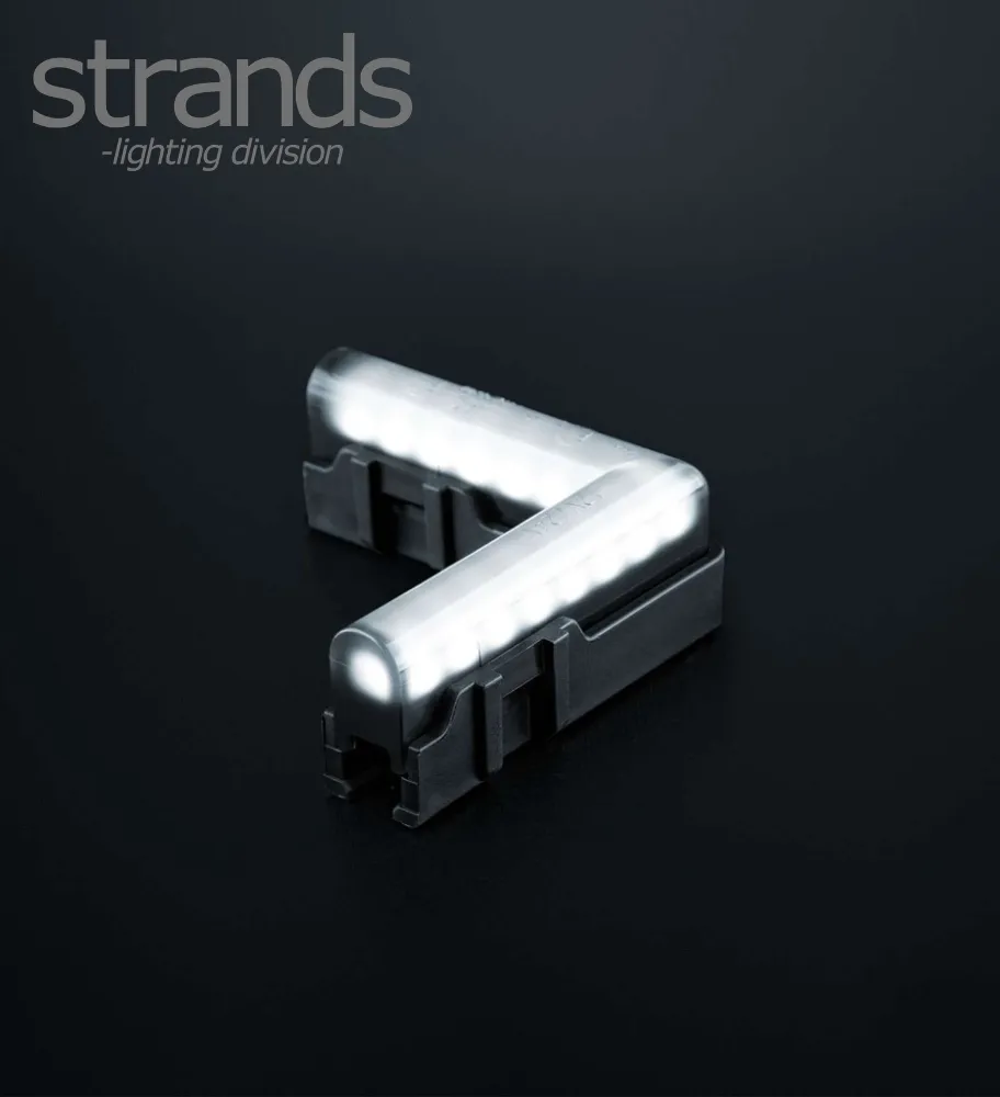 Strands Feu de position Dark Line en coin blanc