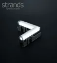 Strands Feu de position Dark Line en coin blanc