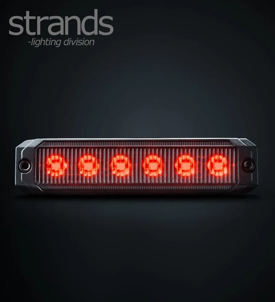 Strands Feu de position dark rouge SM6 