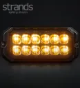 Strands Flash Dark Knight orange et blanc 12 LED
